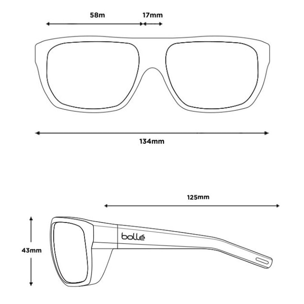 VULTURE Matte Grey Crystal Offshore Blue Polarized 12661
