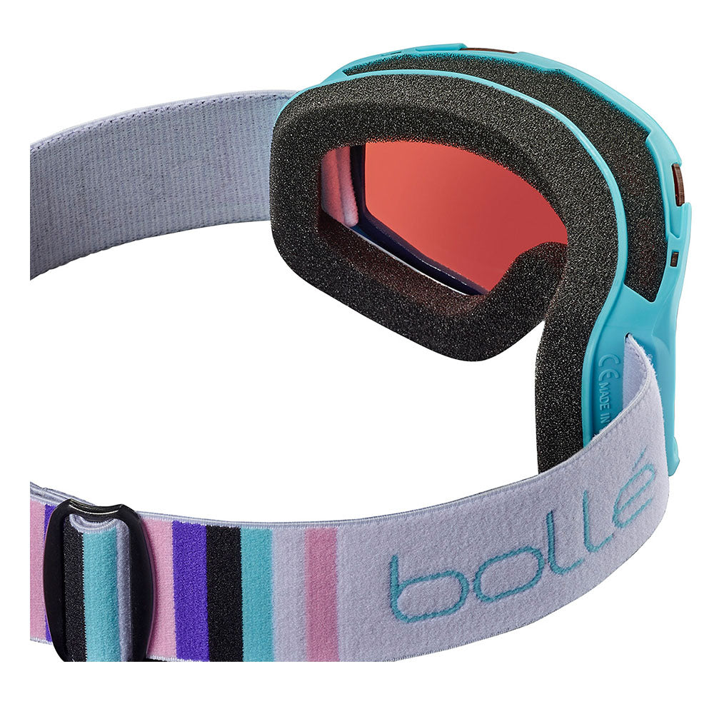 ROCKET - Matte Blue & White with Rosy Bronze Lens
