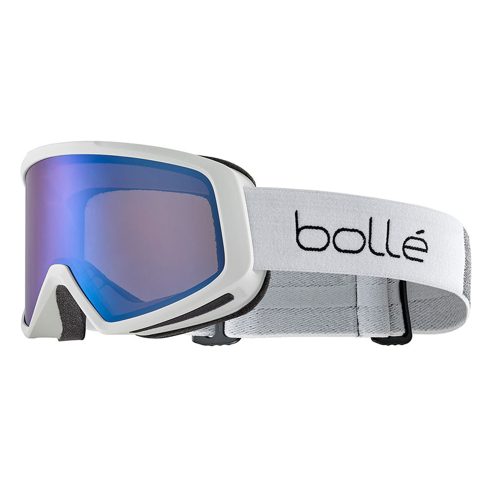 BEDROCK PLUS - Matte White with Bronze Blue Lens